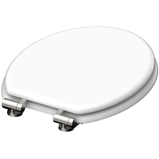 Toilet Seat white Wood Core schütte - White