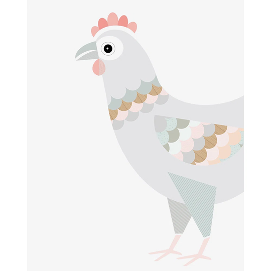 'Chicken' Graphic Art Print on Canvas