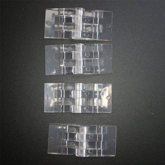 Small Miniature Micro Hinges, 39mm x 16mm, Acrylic Perspex Transparent