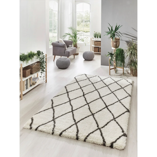Otrange Cream/Grey Rug