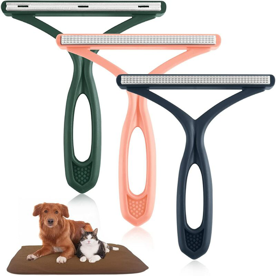 Pet Cat Dog Hair Remover Brush, Portable Reusable Self-Cleaning Hair Removal Brush Carpet Brush Pet Hair Remover Clothes/Sofa/Car/Bed/Carpet
