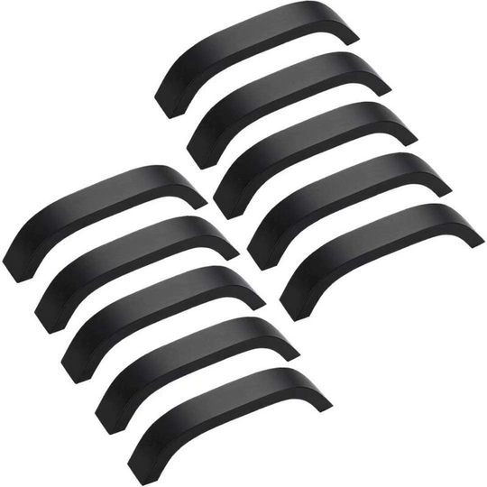 Perlerare - 10PCS Black Cabinet Handle -Black Kitchen Cabinet Handle 96mm Cabinet Handles Kitchen Furniture Cupboard