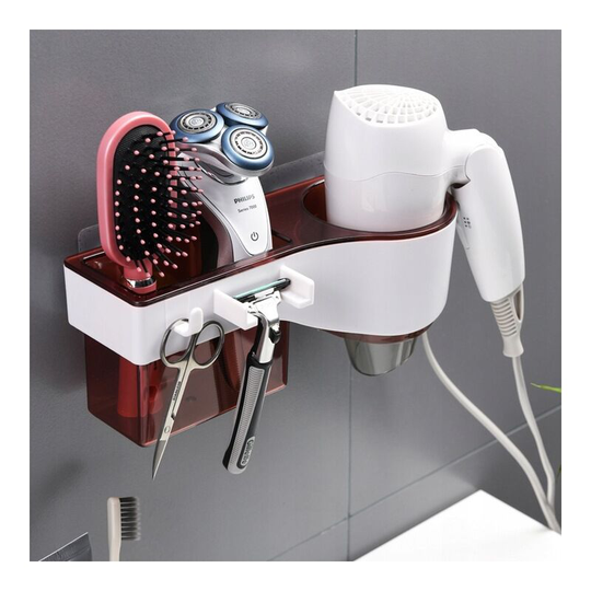 Bathroom Shelf Shelf Hair Dryer Shelf Red Hairdryer Hair Dryer