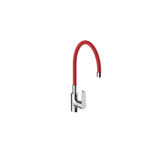 Jago Kitchen Mixer Single Lever Monobloc Tap with Rubber Spout
