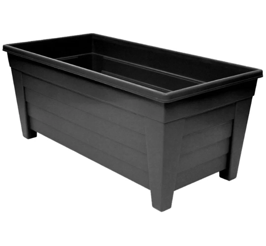 5X Extra Large 55Cm Long Garden Planter Plant Pot Plastic Trough Raised Planter