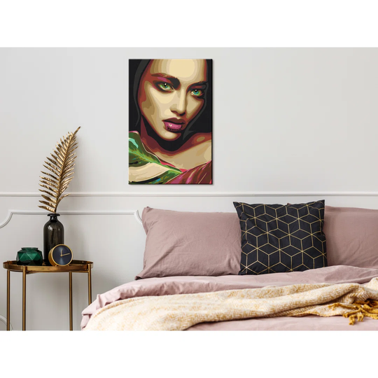 Indian Beauty - Unframed Painting on Canvas