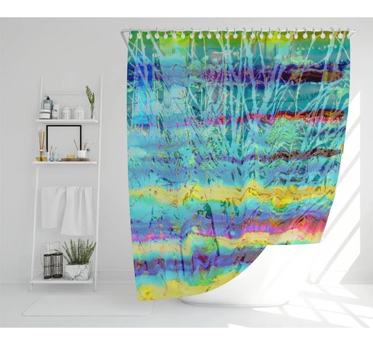 Dimilta Polyester Shower Curtain Set