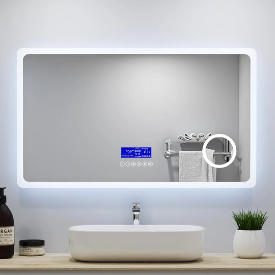 LED Bathroom Mirror With Bluetooth 3X Magnifying 2 Colours