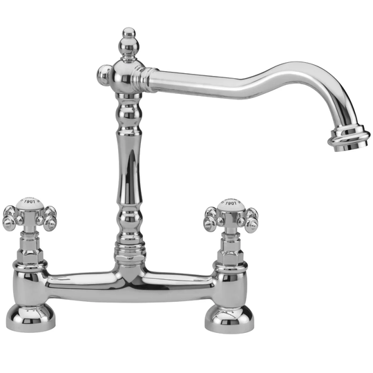 French Bridge Kitchen Sink Monobloc Mixer
