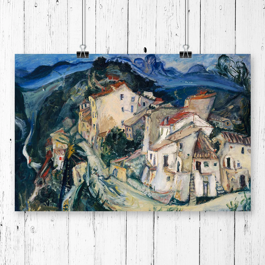 'View opf Cagnes' by Chaim Soutine Printing Print