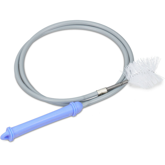 Relaxdays - Drain Brush, 1 m Long, Flexible Clog Remover, Cleaning Tool for Pipes, Sink & Fish Tank, Kitchen & Bath, Grey