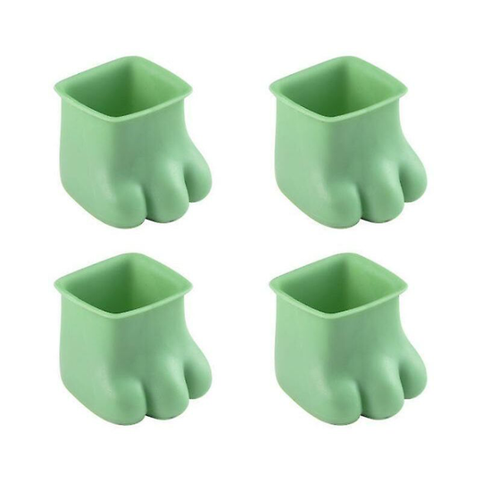 Ilovemilan - 4pcs Silicone Chair Leg Covers, Chair Leg Caps Furniture Chair Feet Covers Table Silicone Chair Feet Chair Caps Feet Pads(green)