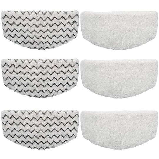 6 Pack Washable Steam Mop Pads Replacement for Bissell Powerfresh 1940 1544 1440 Series Steam Mop, Model 1544A, 2075A, 1806, 5938, 1940W,