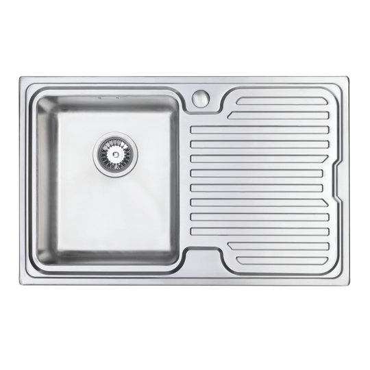 Compact and Drainer Left Hand Main Bowl Inset Kitchen Sink