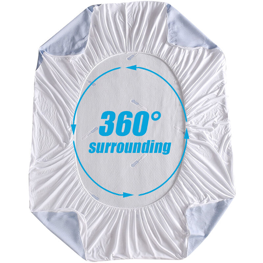 Augienb - Protective cover for waterproof Jacquard topper 90 * 190 + 36cm