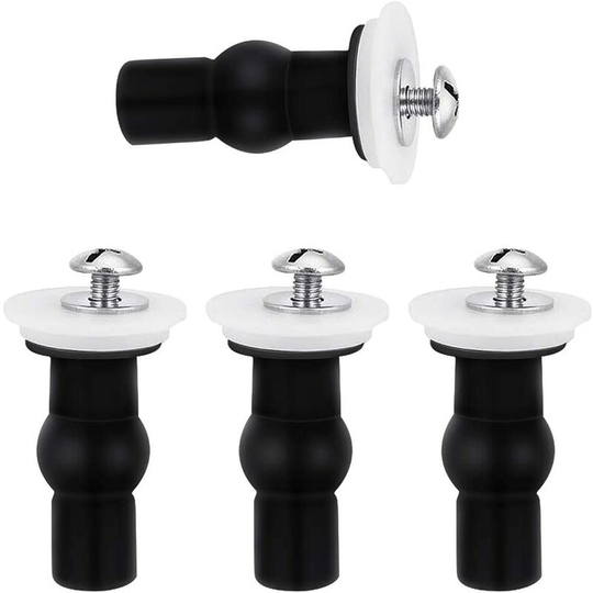 4pcs toilet seat fixings hinges blind hinges hole elastic rubber fixing of nuts screws fits all toilet