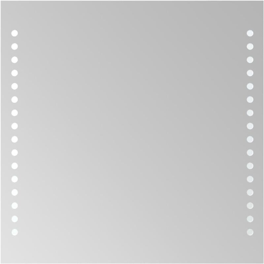 Led Bathroom Mirror 30x30 cm Vidaxl Transparent