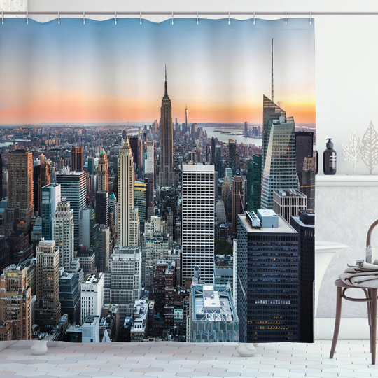 Blima 13 Piece Polyester Shower Curtain Set