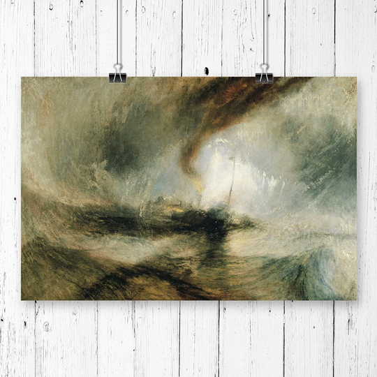Snow Storm' by J.M.W. Turner Wall Art