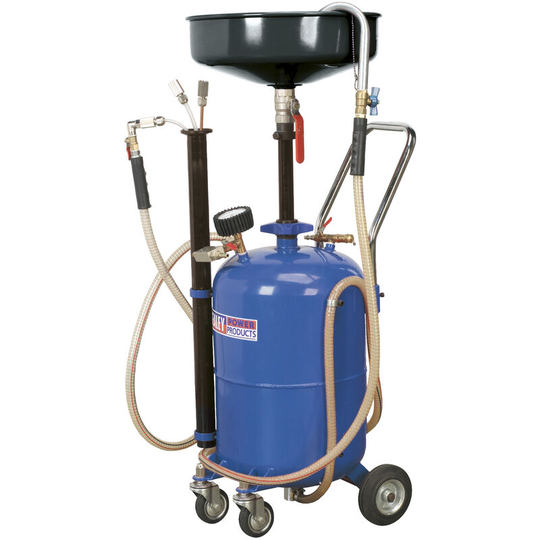 Sealey AK456DX Mobile Oil Drainer with Probes 35L Air Discharge