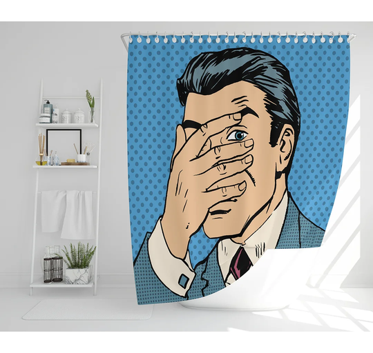 Elle-Jade Polyester Shower Curtain