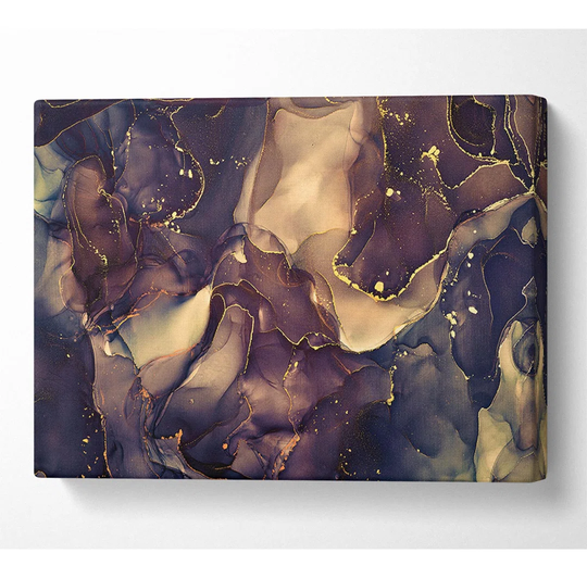Smokey Chocolate Gold - Wrapped Canvas Painting