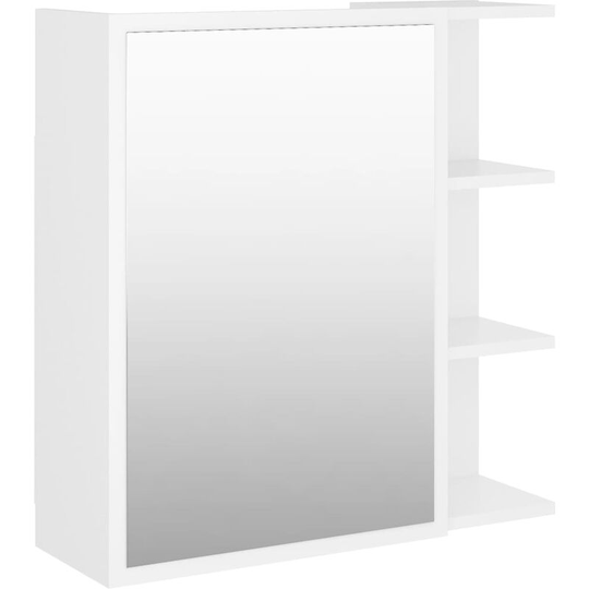 Vidaxl - Bathroom Mirror Cabinet White 62.5x20.5x64 cm Engineered Wood White