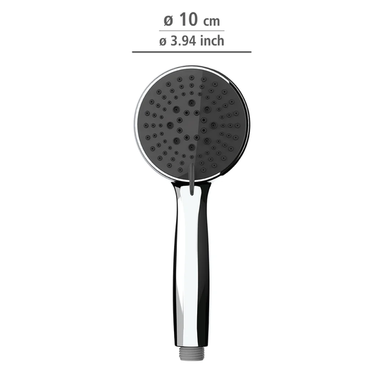 WENKO Shower head Basic Grey, 10 Cm