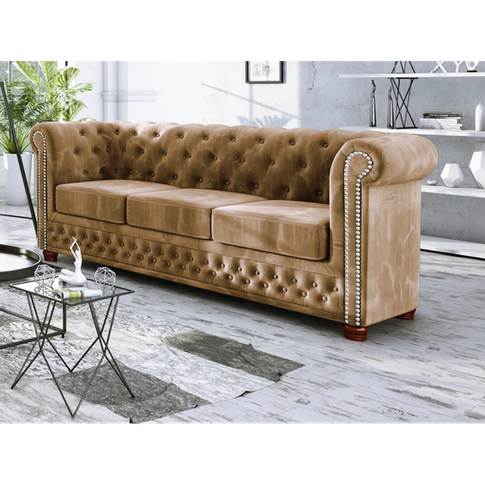 Alcide 3 Seater Chesterfield Sofa