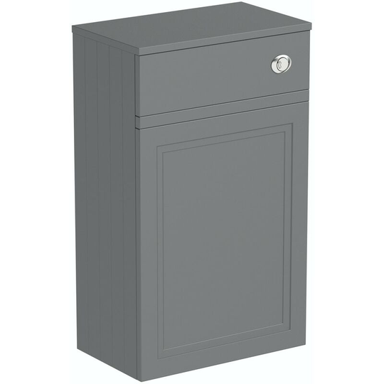The Bath Co. Chartham slate matt grey back to wall toilet unit 500mm - Grey