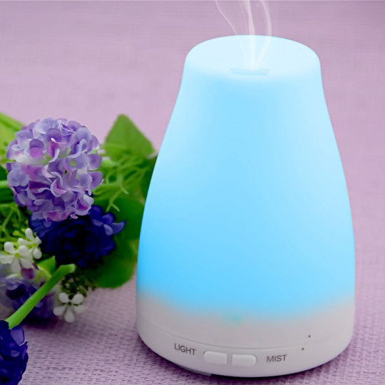 Ilovemilan - 120ml Essential Oil Diffuser Cool Mist Humidifiers with 7 Changeable Colorful led Lights Adjustable Mist Mode Waterless Auto Shut Off