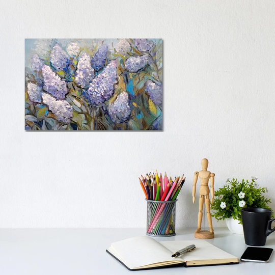Lilacs by Ekaterina Ermilkina - Painting Print on Canvas