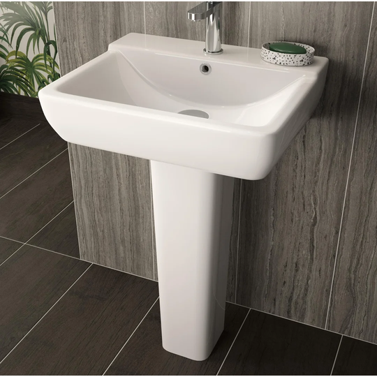 Eggleston Vitreous China Pedestal Basin