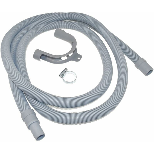 Universal Washing Machine Dishwasher Drain Outlet Hose with Moulded End 2.5 Meter Length 19-22mm