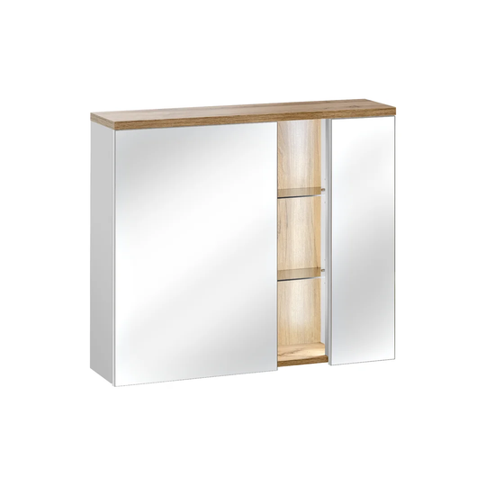 Pihu 80cm x 70cm Surface Mount Medicine Cabinet with LED Lighting