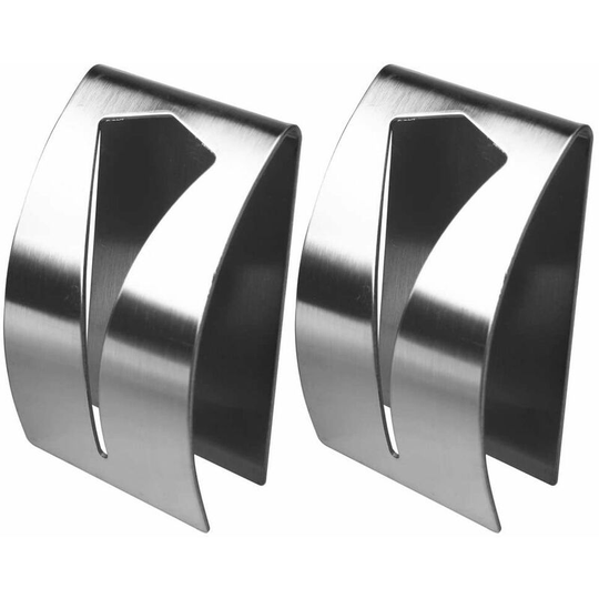 2 Pack Self Adhesive Towel Hooks, Stainless Steel Towel Rack No Drilling, Wall Mounted Towel Rack for Bathroom, Kitchen, Home, Silver