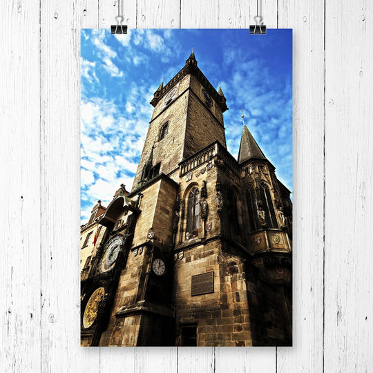 "Astronomical Clock Prague Czech Republic" Graphic Art