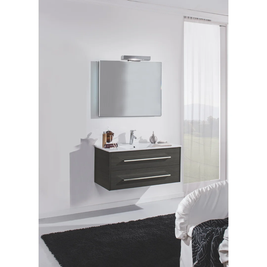 Mali 100cm Wall Mounted Vanity Unit with Mirror, Tap and Cabinet