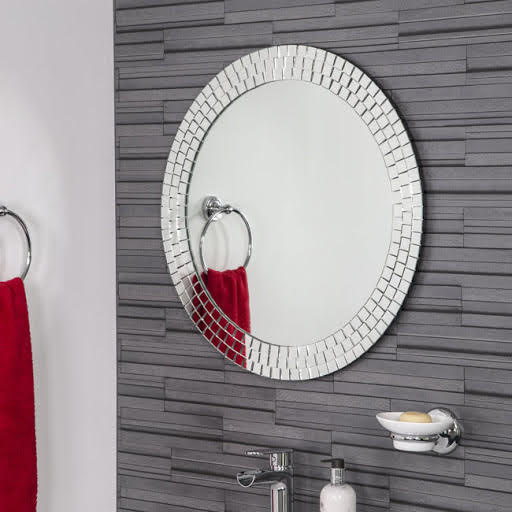 Croydex Hang N Lock Meadley Bathroom Mirror 600x600mm