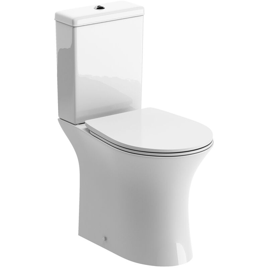 Signature - Close Coupled Rimless Toilet with Push Button Cistern - Soft Close Seat