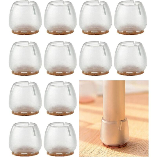 Furniture Protector 16 Pieces Chair Caps Furniture Pads Silicone Protector Furniture Foot Pads Chair Leg Caps Table Cover Scratches Floor Protectors