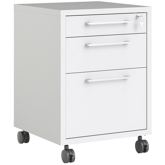 Prima Mobile file cabinet in White