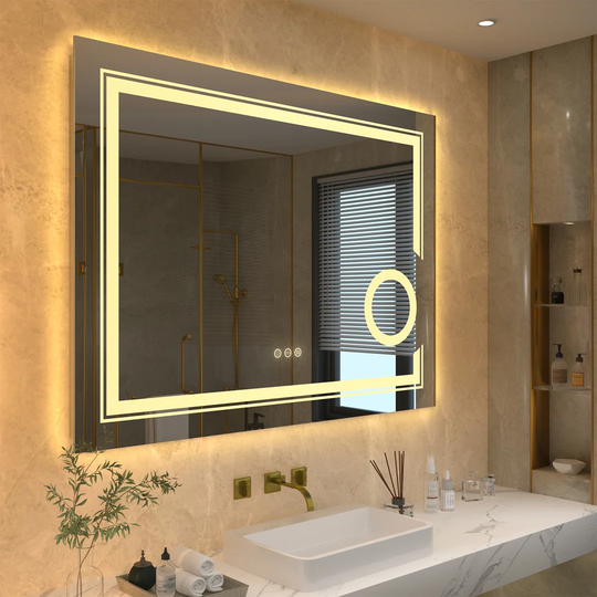 Jakylin Lighted Wall Mounted Bathroom Mirror