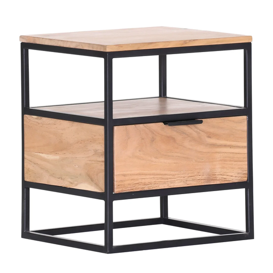 Irving side table with storage space