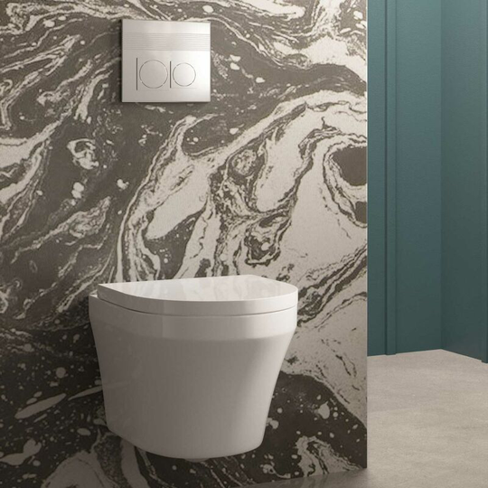 Luna Wall Hung Toilet 530mm Projection - Soft Close Seat - Hudson Reed