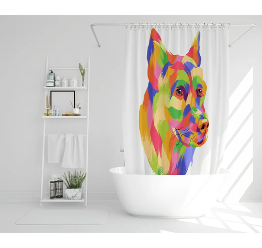 Elizer Polyester Shower Curtain