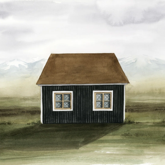 Nordic Cottage II by Grace Popp - Wrapped Canvas Painting Print