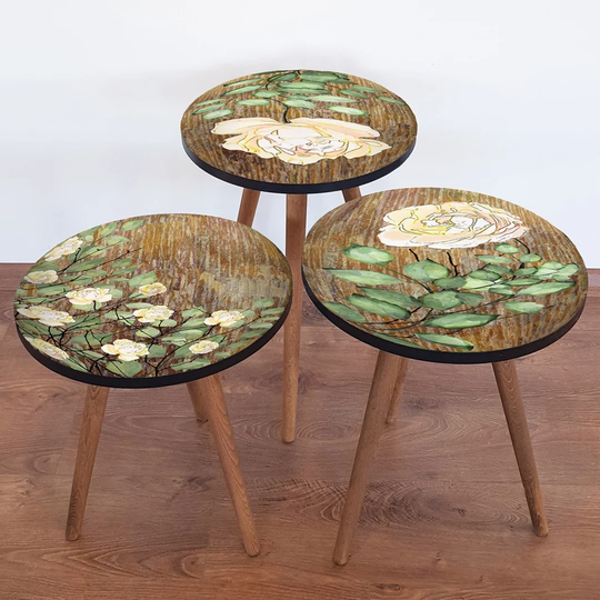 Cherri 3 Piece Nest of Tables