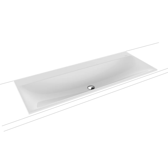 Black Metal Rectangular Inset Basin Bathroom Sink