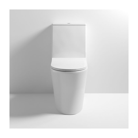 Nuie - Freya Rimless Back to Wall Close Coupled Toilet 610mm Projection - Sandwich Soft Close Seat